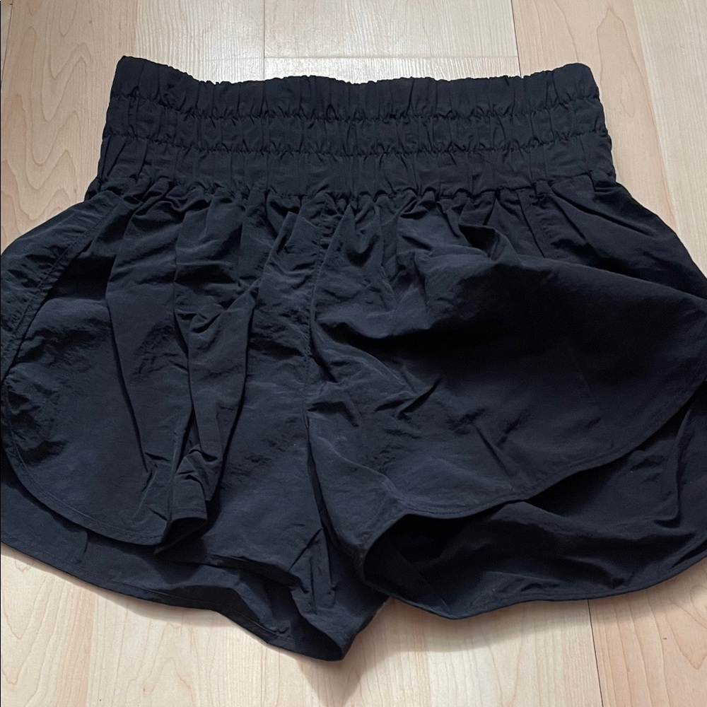 Zenana Outfitters Black High-Waist Athletic Shorts